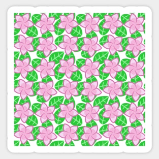 Frangipani Flower Pattern Sticker